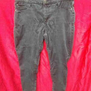 Womens Jordache Super Skinny Black Jeans Size 16